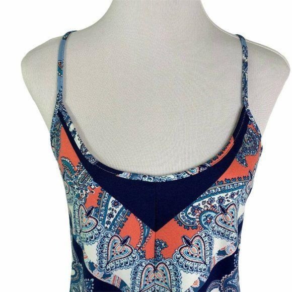 In Bloom By Jonquill Blue Floral Lace Trim Cami - Picture 2 of 8